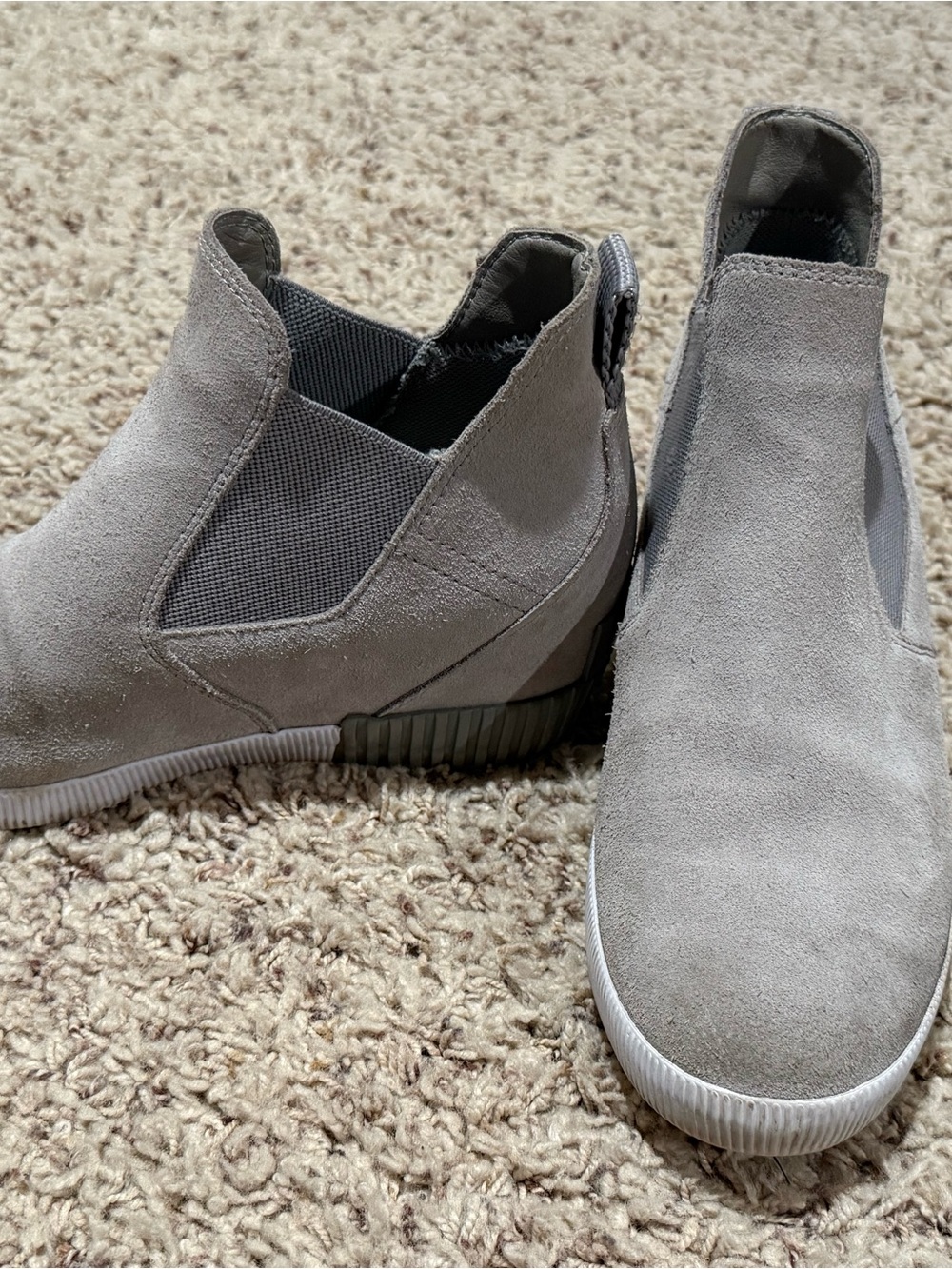 Women’s Sorel slip in suede heeled boots